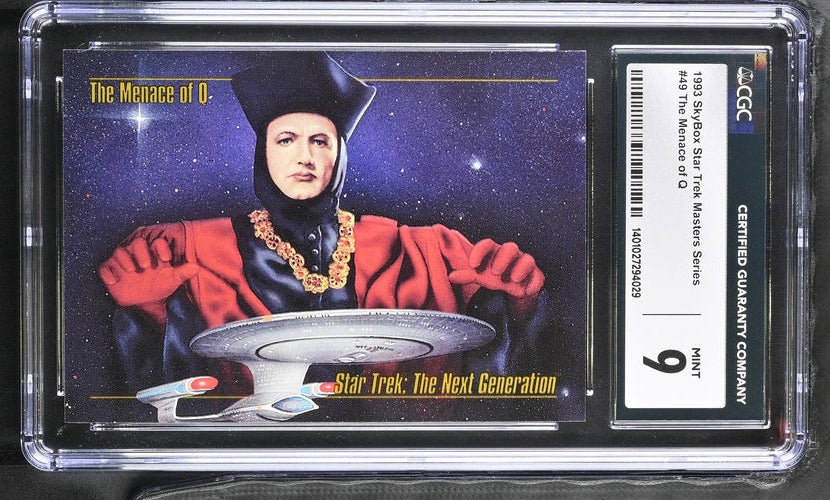 Menace of Q - 1993 StarTrek Master Series Skybox - CGC Graded